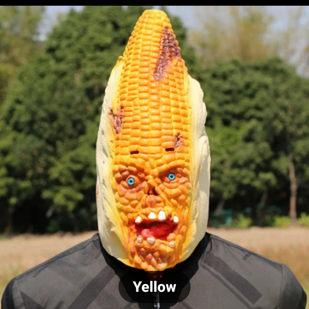 SOLD****CORN 🌽 HEAD latex mask!!
